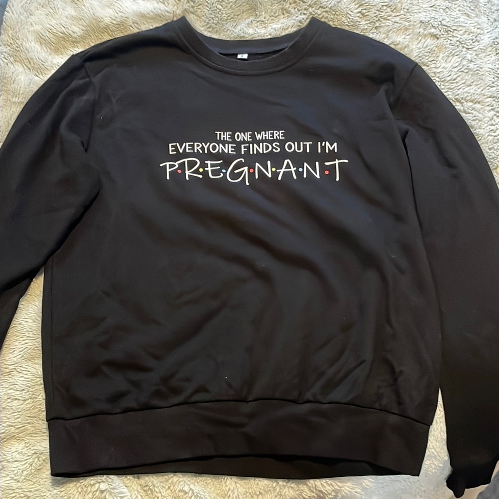 Custom Made Pregnancy Announcement Sweater - Friends